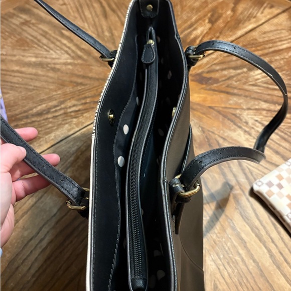 Anne Klein Beige and Animal Print Tote - Picture 3 of 6